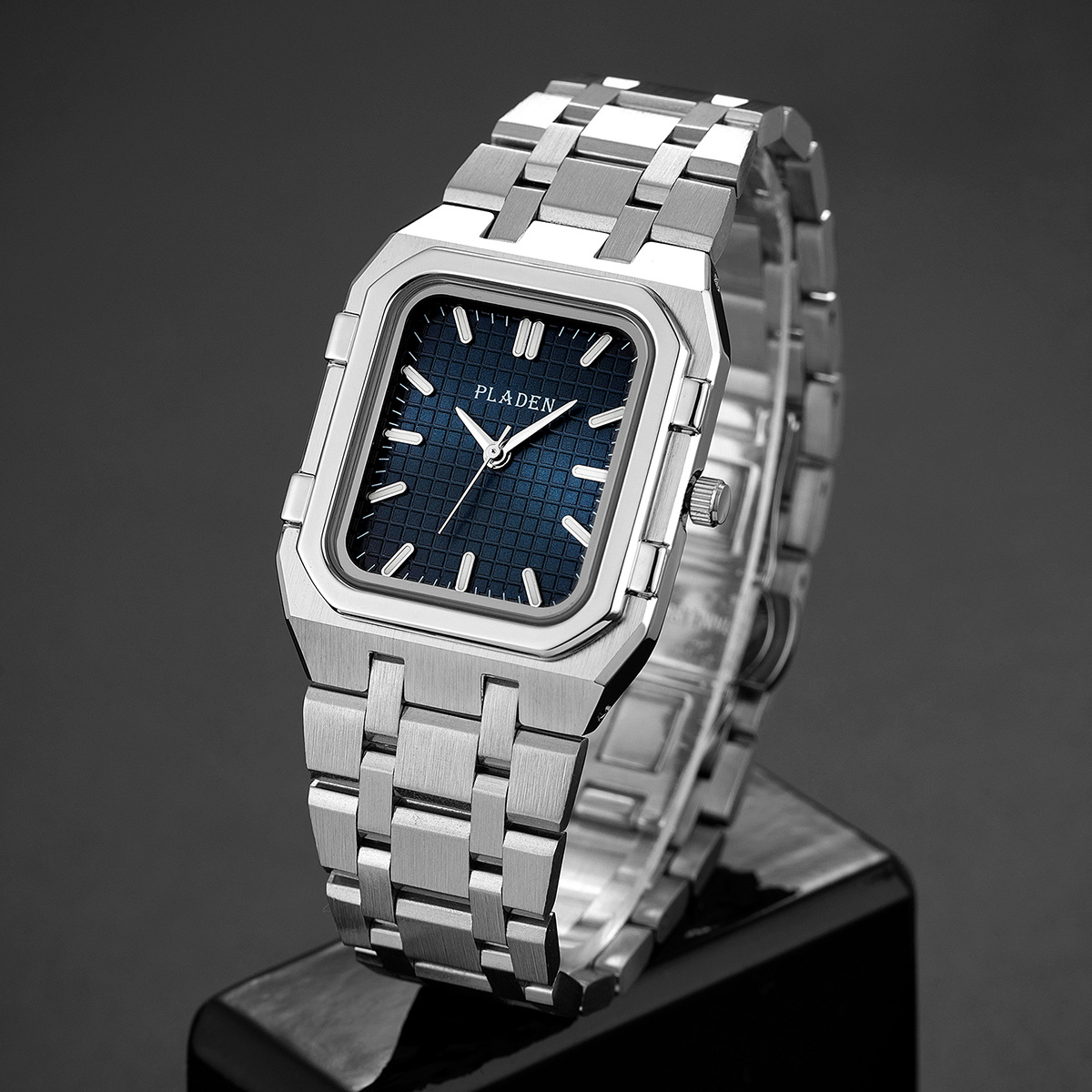 Luxury Watch Maker - แบรนด์หรู Blue Dial Man คุณภาพสูงนาฬิกาควอตซ์ผู้ชายสแตนเลสสตีลกันน้ํานาฬิกาควอตซ์ผู้ชาย