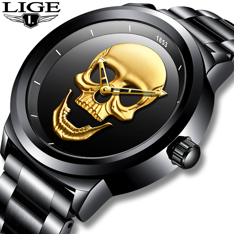 Luxury Watch Maker - นาฬิกากีฬา Lige ผู้ชายแบรนด์ชั้นนำนาฬิกาควอตซ์สำหรับผู้ชายสแตนเลสนาฬิกากันน้ำนาฬิกาข้อมือชาย relogio masculino