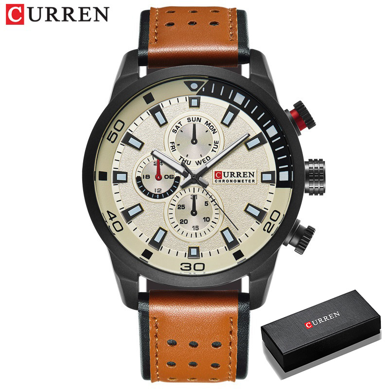 Luxury Watch Maker - 2017 CURREN นาฬิกาแบรนด์หรูผู้ชายนาฬิกาควอตซ์นาฬิกากันน้ำนาฬิกาข้อมือผู้ชาย Relogio Masculino reloj
