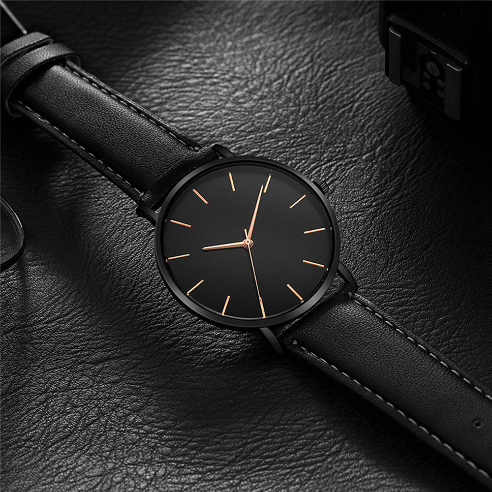 Luxury Watch Maker - สไตล์เรียบง่าย Analog ควอตซ์ Mens นาฬิกาแบรนด์หรู Ultra