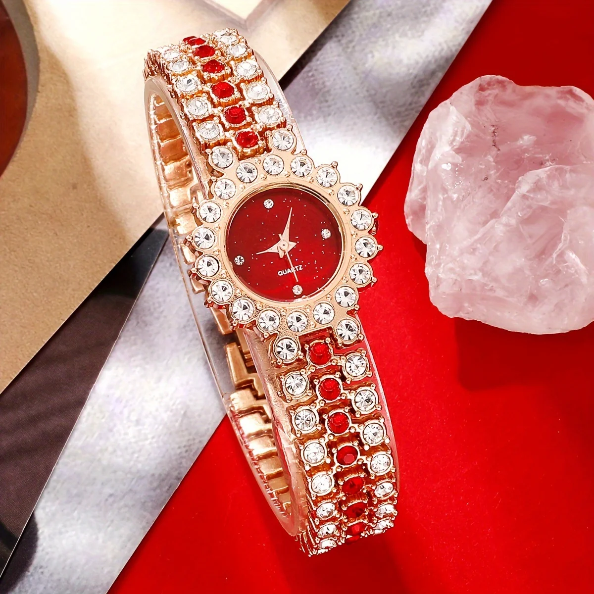 2 ชิ้น/เซ็ตนาฬิกาผู้หญิงหรูหรา - Luxury Watch Gift For Her บทวิจารณ์และราคา
