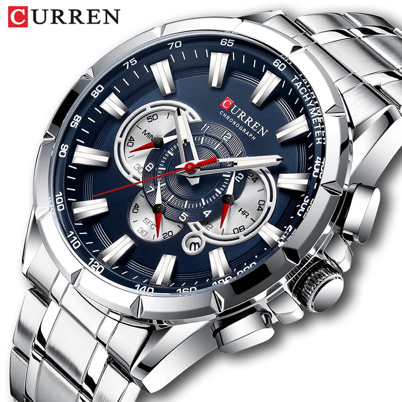 CURREN นาฬิกาข้อมือผู้ชายกันน้ - Luxury Watch Maker บทวิจารณ์และราคา