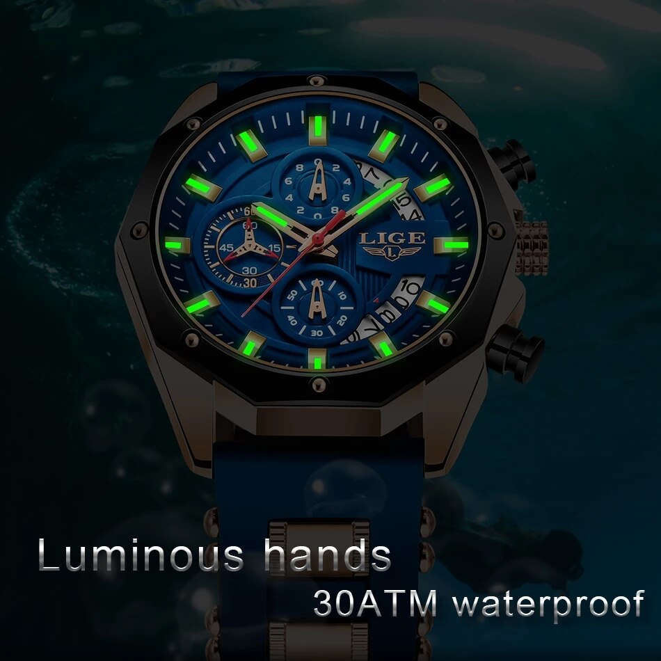 Lige นาฬิกาแฟชั่นผู้ชายแบรนด์ช - Luxury Watch Maker บทวิจารณ์และราคา