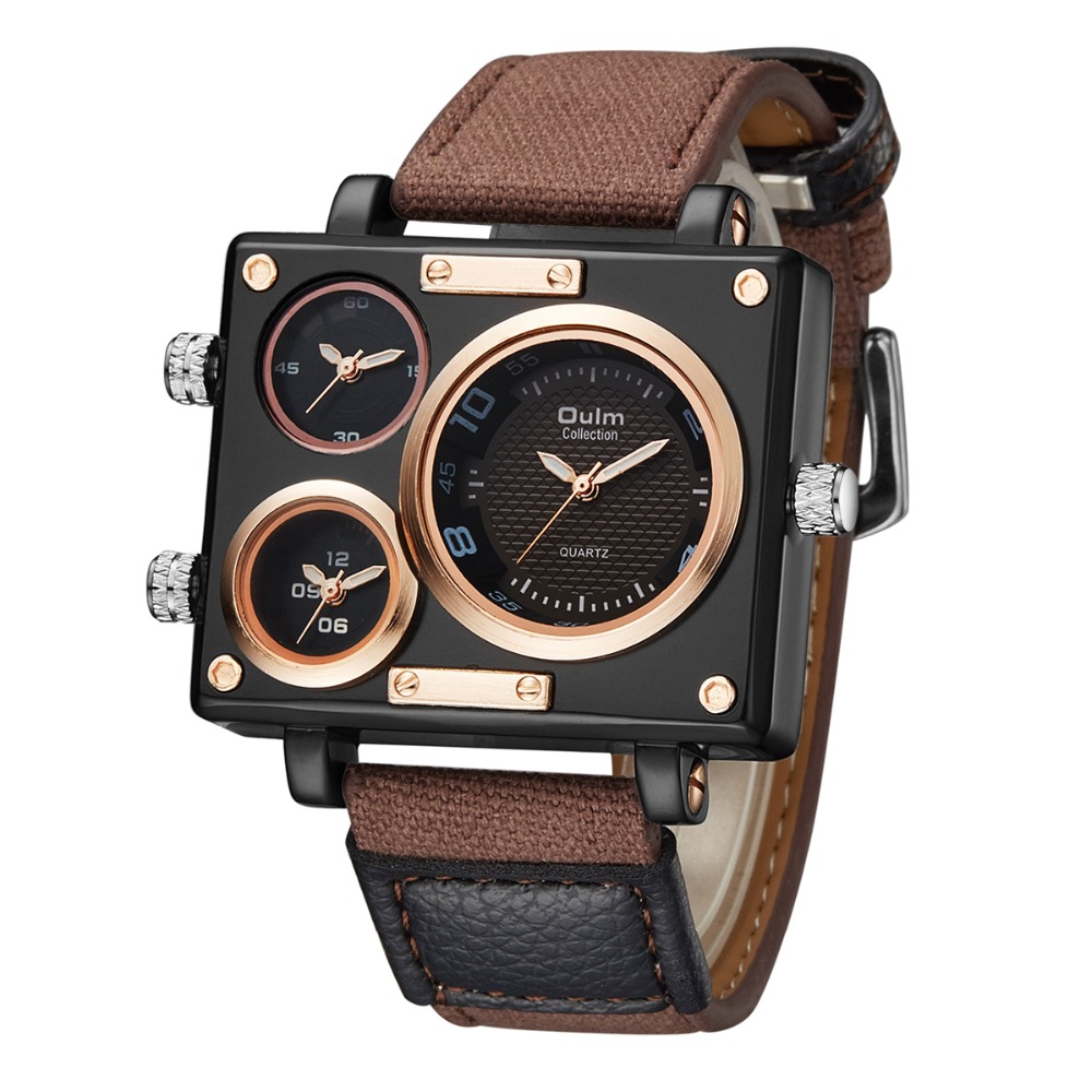 ผู้ชายนาฬิกายี่ห้อ Oulm 3595นา - Luxury Watch Maker บทวิจารณ์และราคา
