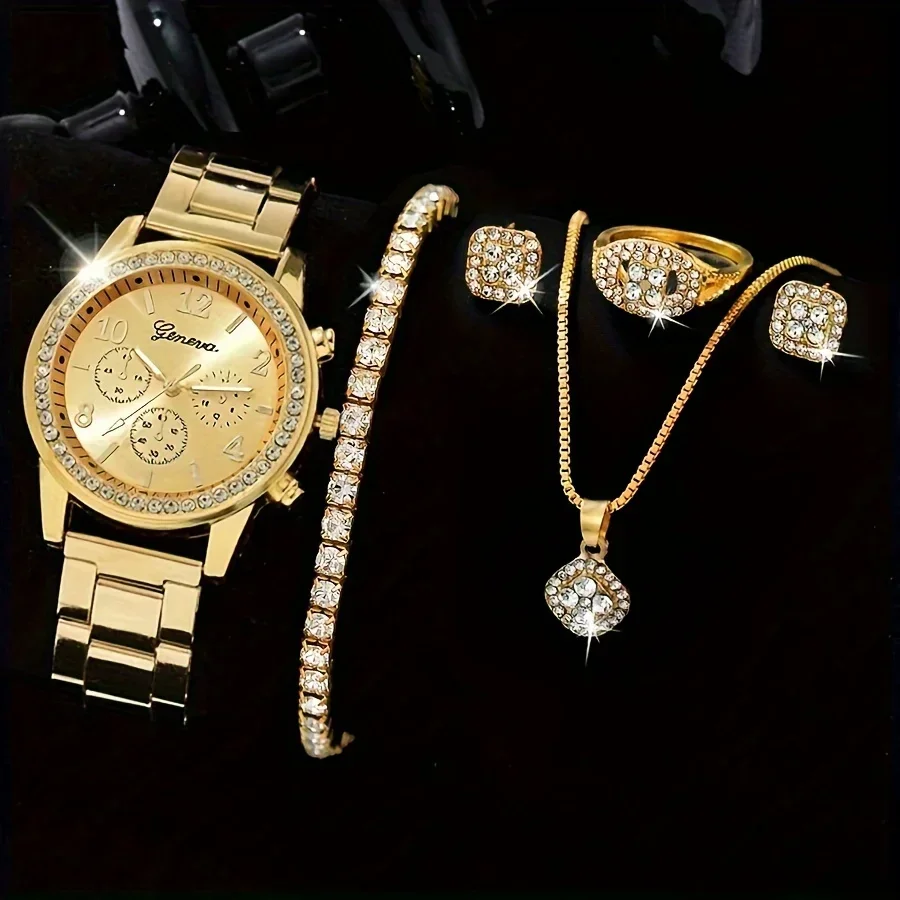นาฬิกาควอตซ์หรูหราประดับเพชรเท - Luxury Watch Gift For Her บทวิจารณ์และราคา