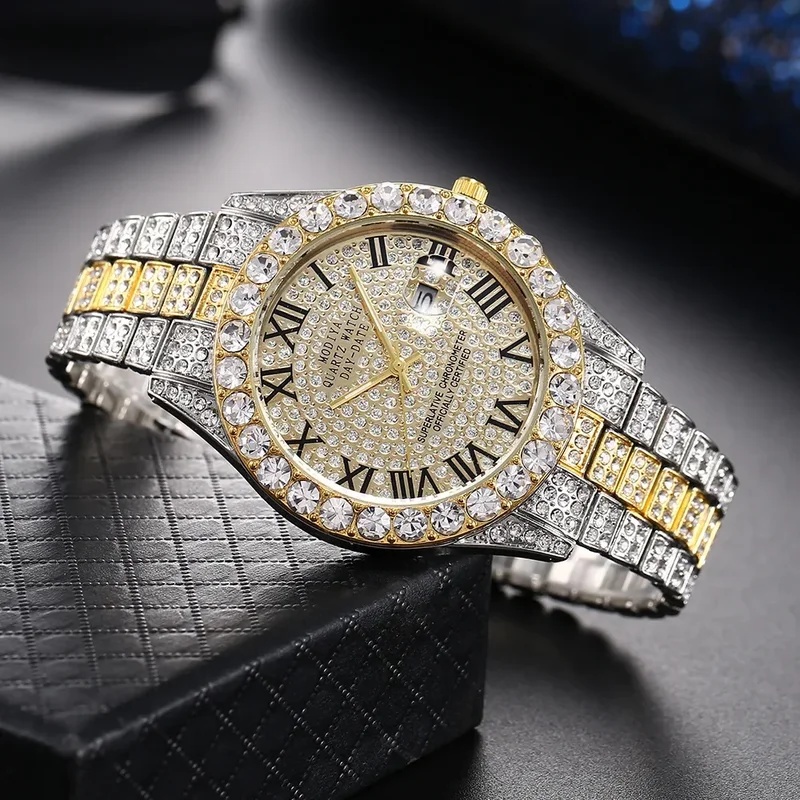 นาฬิกาควอตซ์หรูหราประดับเพชรทอ - Luxury Watch Iceberg บทวิจารณ์และราคา
