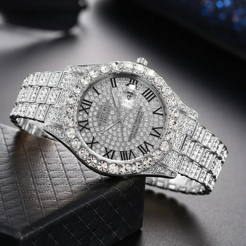 นาฬิกาควอตซ์หรูหราประดับเพชรทอ - Luxury Watch Iceberg บทวิจารณ์และราคา