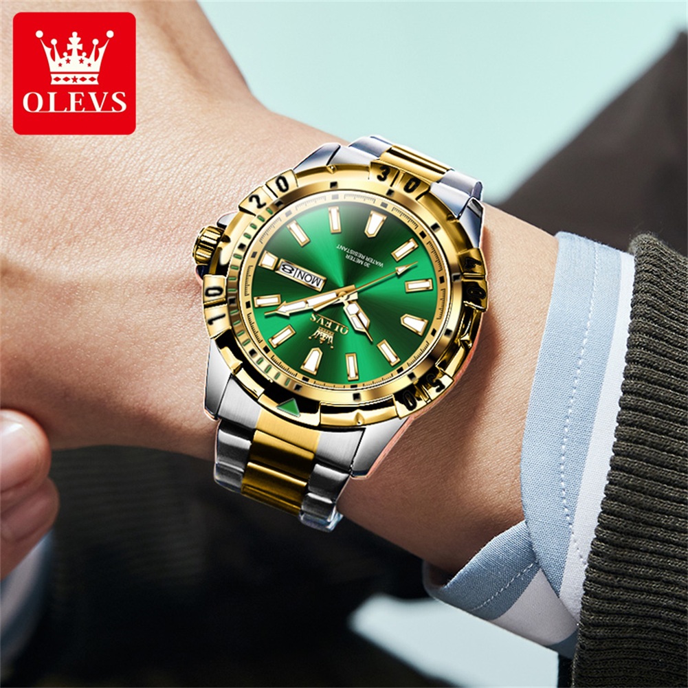 OLEVS 5560 นาฬิกาข้อมือควอตซ์แ - Luxury Watch Maker บทวิจารณ์และราคา