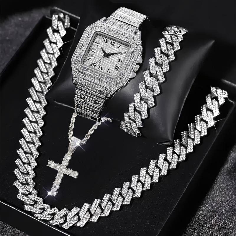 ชุดนาฬิกาข้อมือผู้ชายแฟชั่น 4  - Luxury Watch Iceberg บทวิจารณ์และราคา