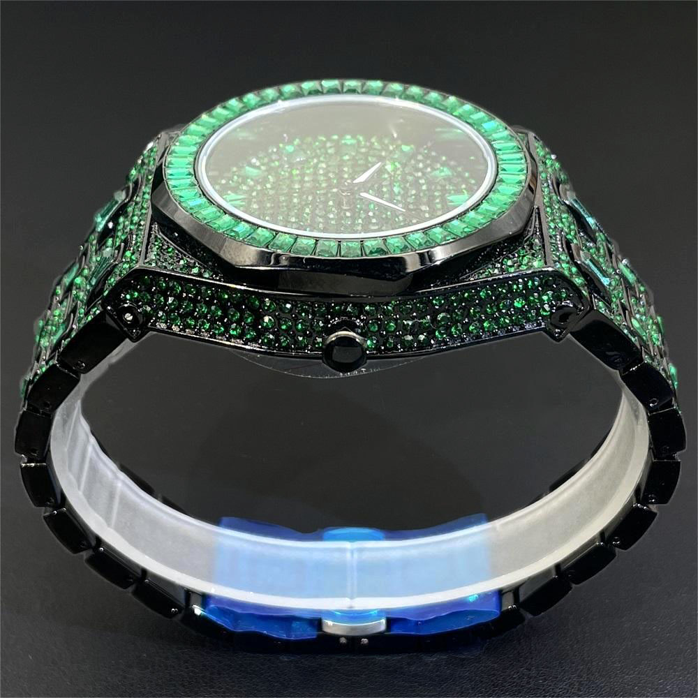 2024 Hip Hopเพชรสีเขียวนาฬิกาส - Luxury Watch Iceberg บทวิจารณ์และราคา