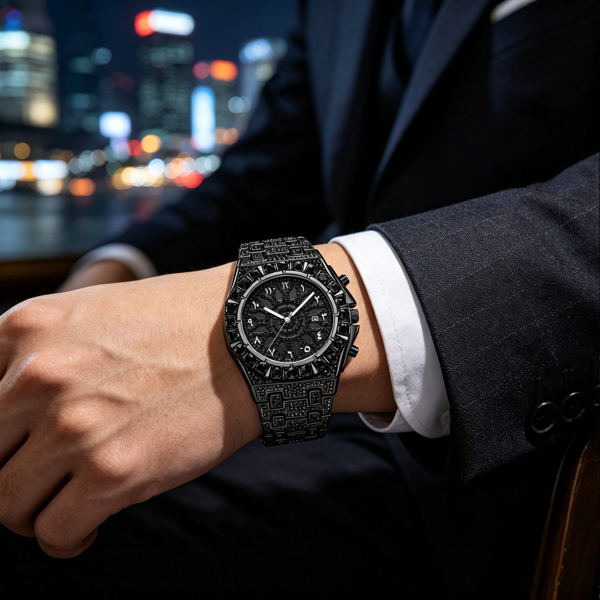 นาฬิกา UNIGUET Cool Black Diam - Luxury Watch Iceberg บทวิจารณ์และราคา