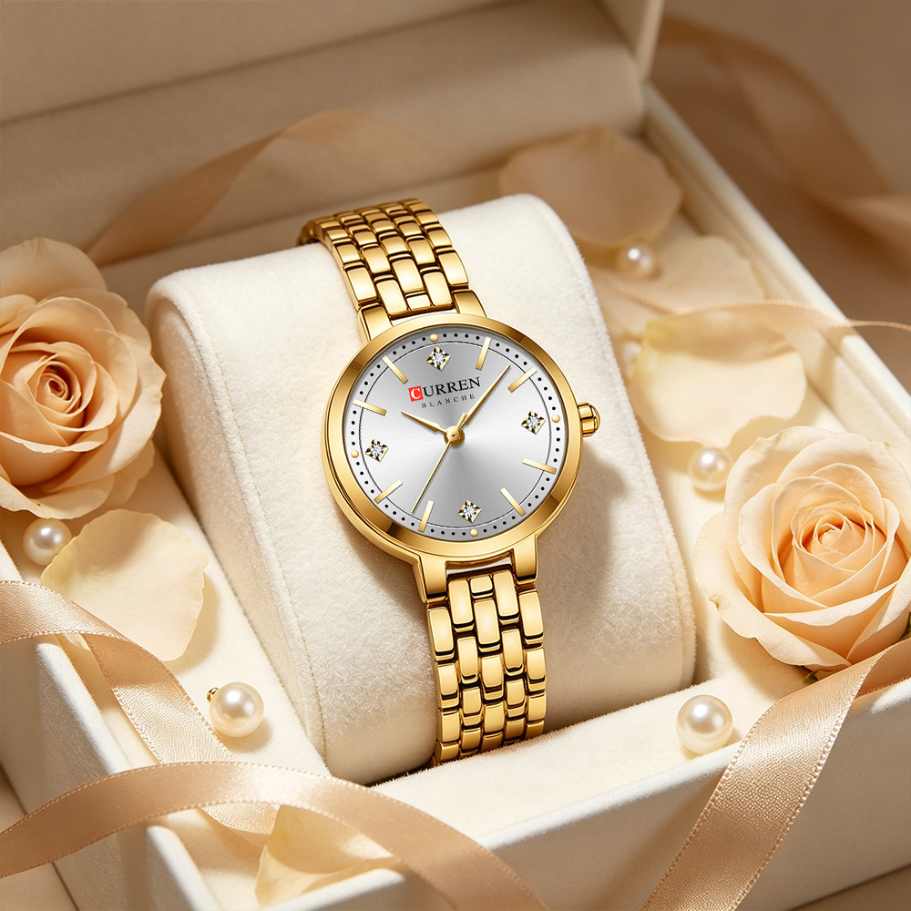 CURREN นาฬิกาข้อมือผู้หญิงสไตล - Luxury Watch Gift For Her บทวิจารณ์และราคา