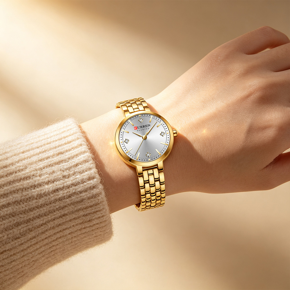 CURREN นาฬิกาข้อมือผู้หญิงสไตล - Luxury Watch Gift For Her บทวิจารณ์และราคา