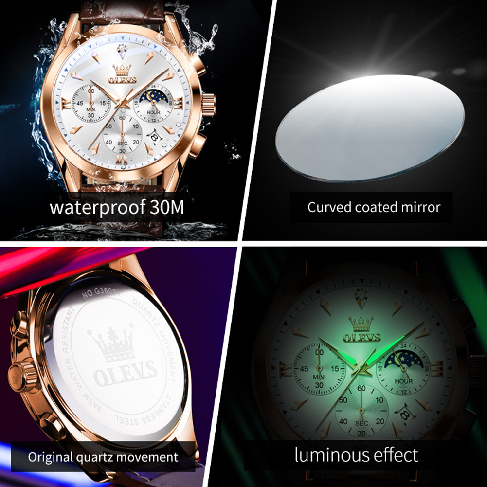 OLEVS ยี่ห้อใหม่แฟชั่นนาฬิกาคว - Luxury Watch Maker บทวิจารณ์และราคา