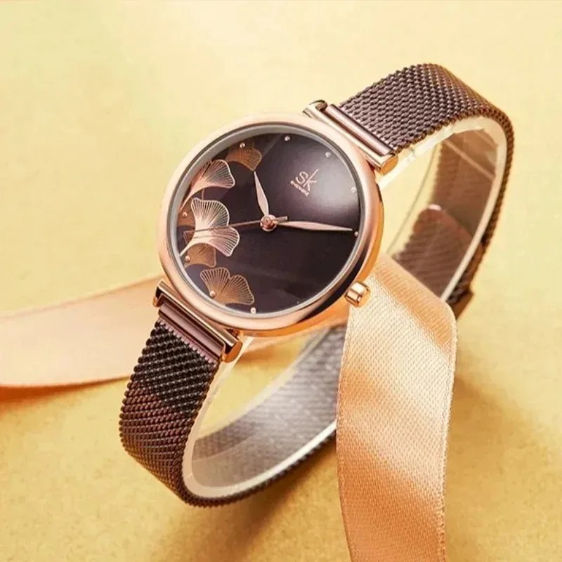 นาฬิกาข้อมือผู้หญิงหรู ลายใบแป - Luxury Watch Gift For Her บทวิจารณ์และราคา